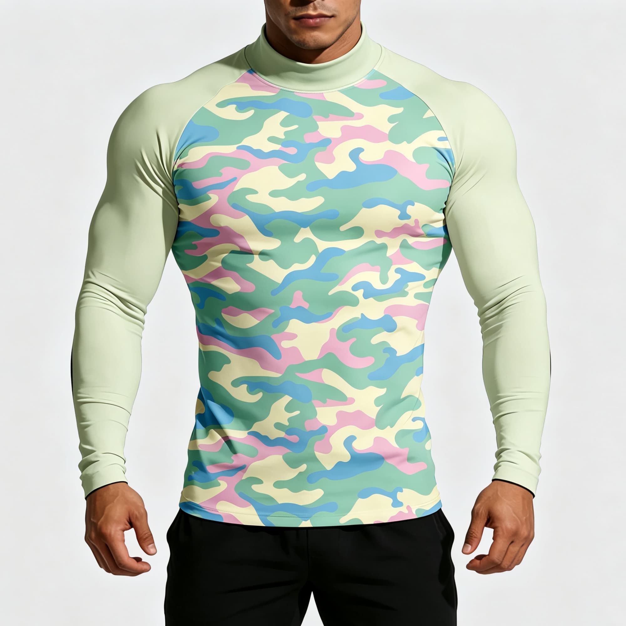 Base Layer Top - Maglietta a Maniche Lunghe con Collo