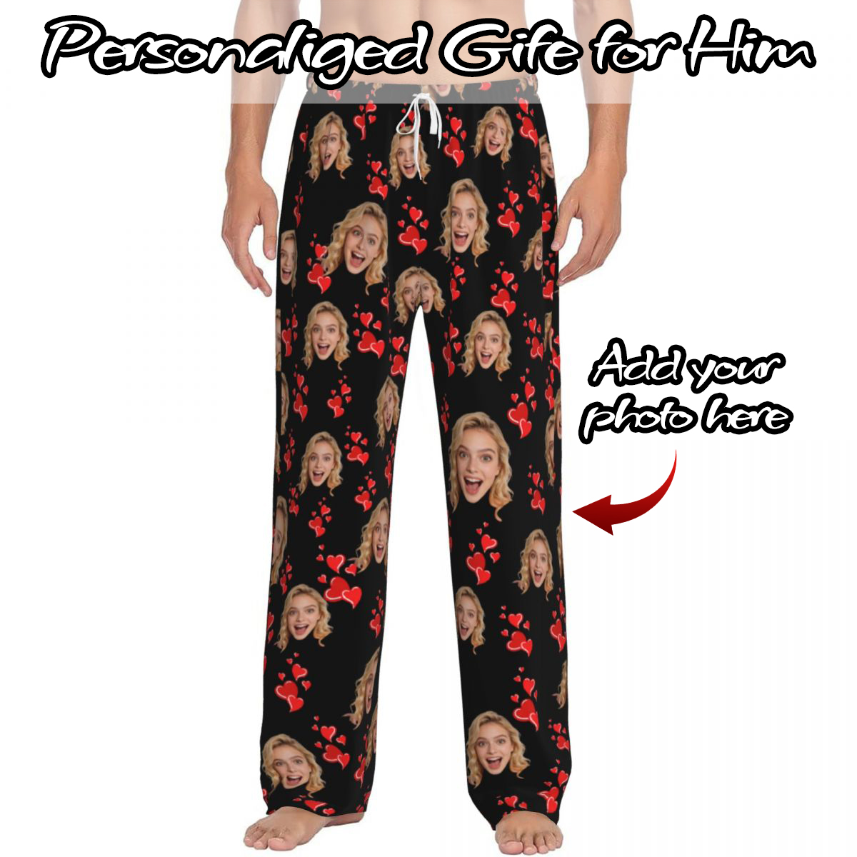 Thermal Long John - Pigiama Personalizzato con Foto del Viso,