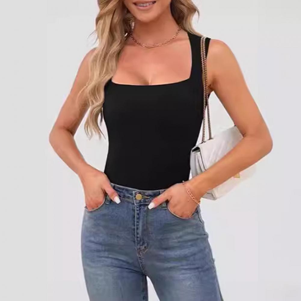 Tank Top Ribbed - Canotta Estiva da Donna Senza Maniche