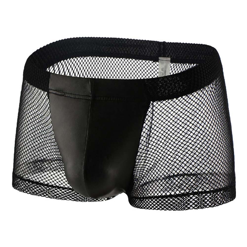 Pouch Boxer Pouch - Boxer da Uomo in Rete Trasparente,