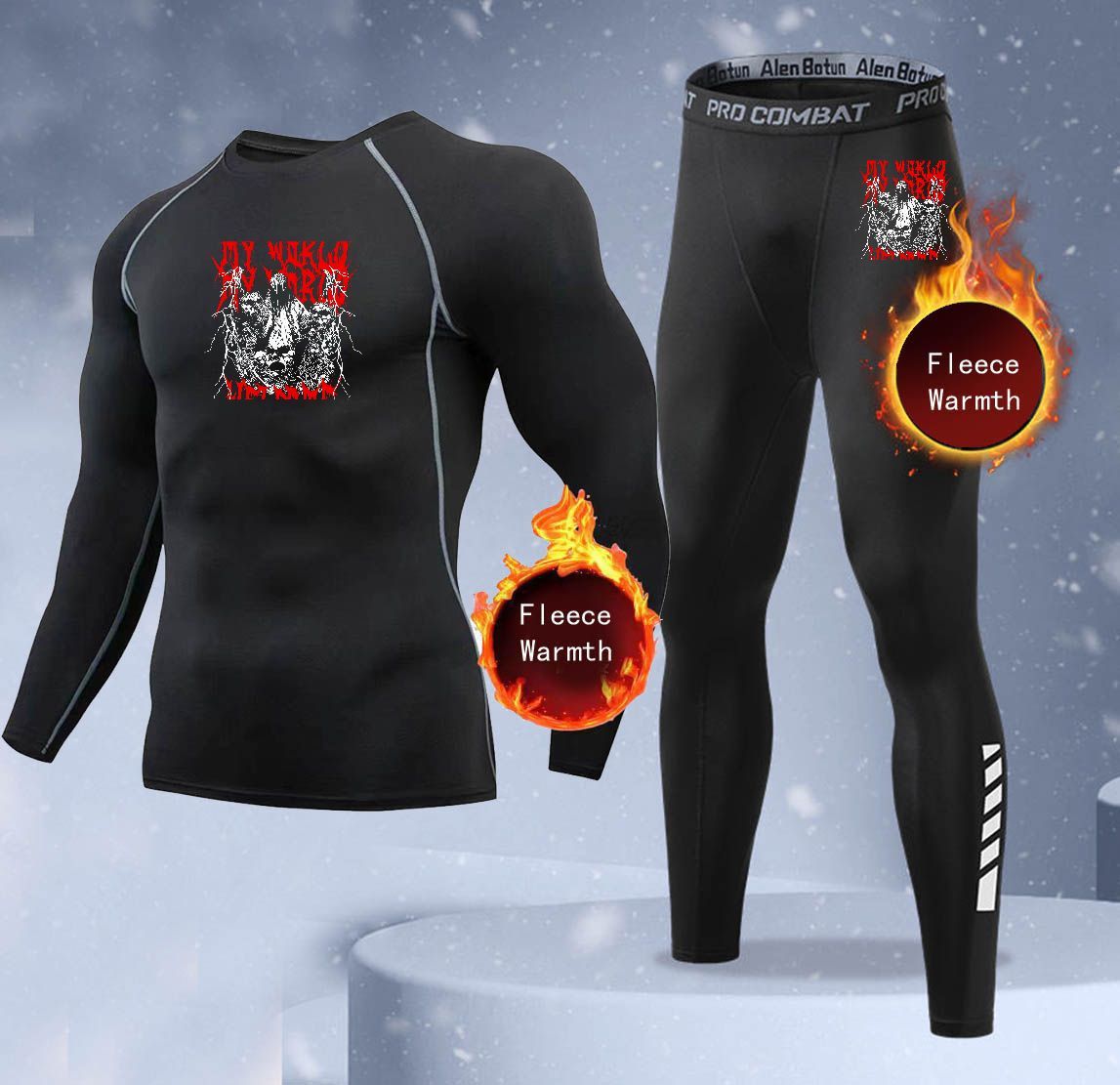 Thermal Long John - Nuovo Set di Biancheria Intima Invernale