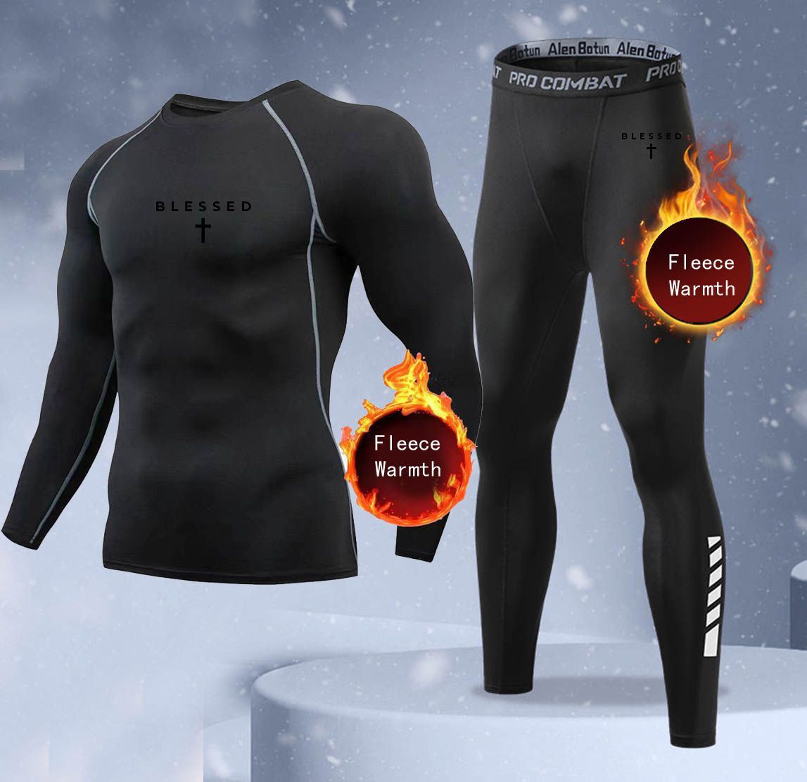 Thermal Long John - Nuovo Set di Biancheria Intima Invernale