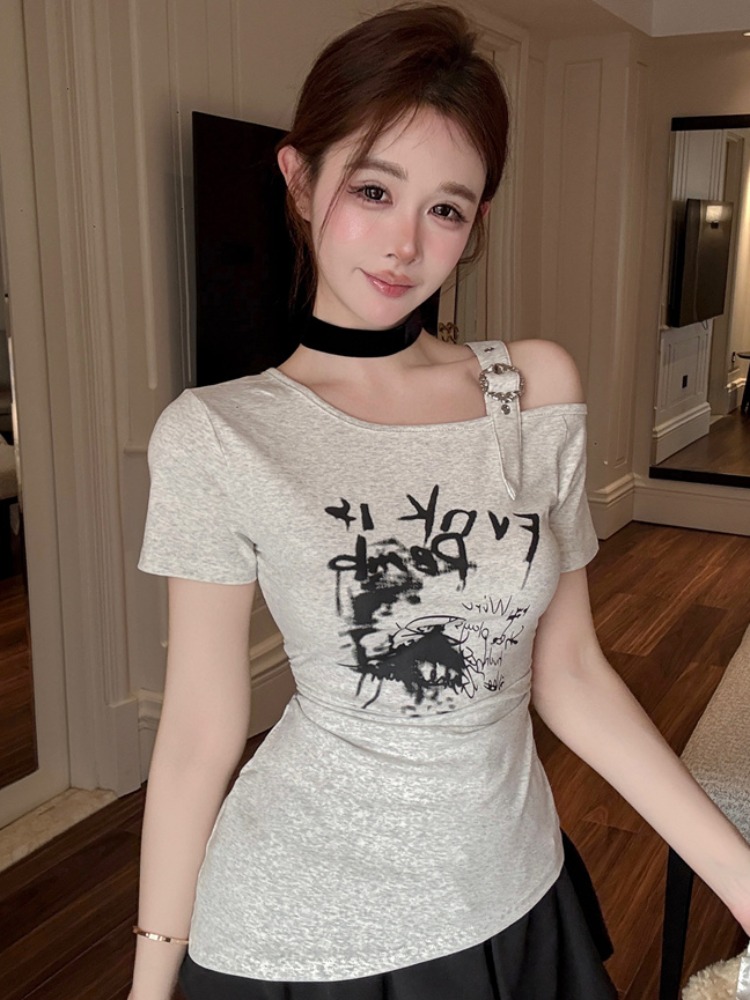 T Shirt Tight Fit - T-shirt da donna alla moda con
