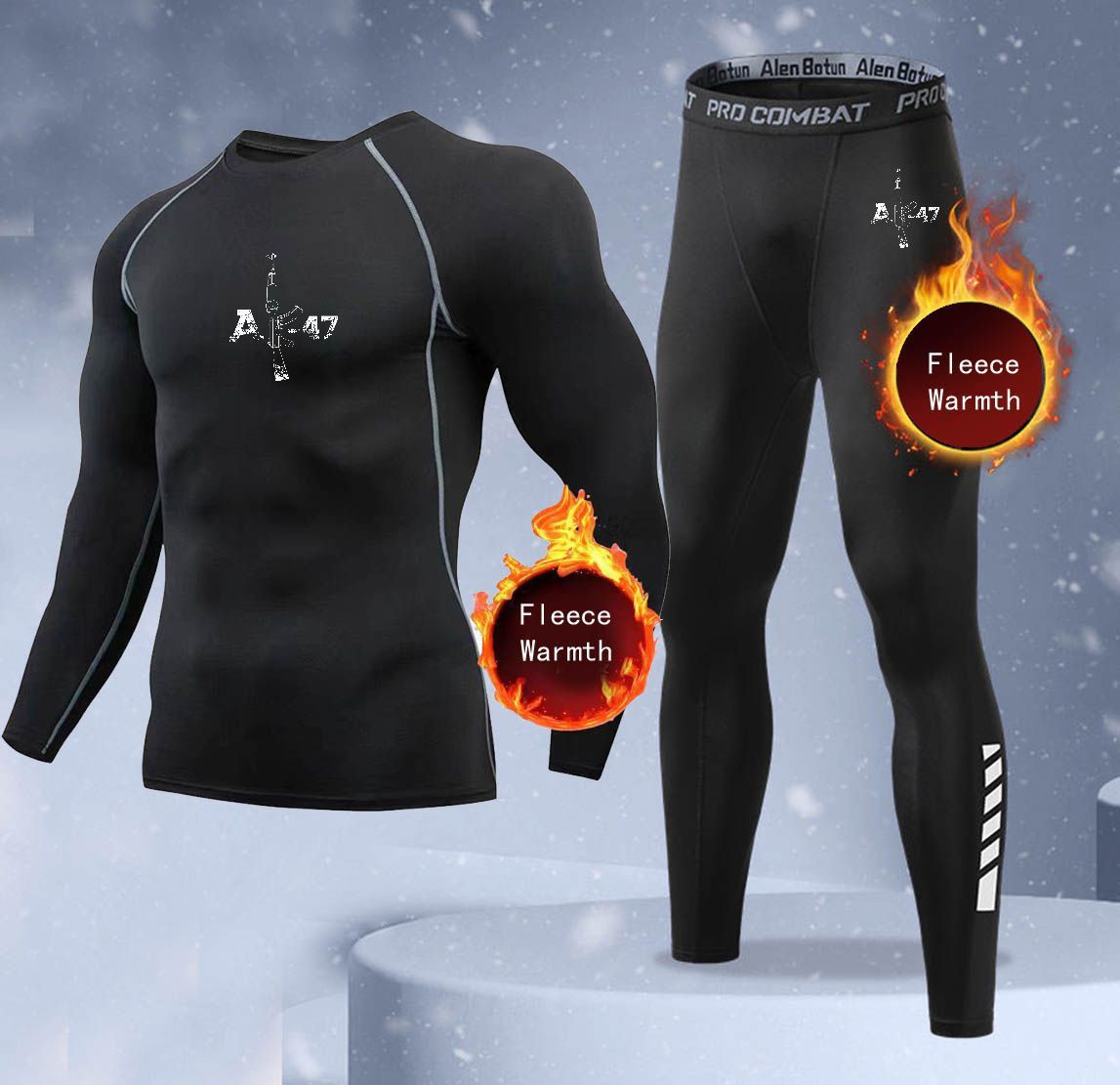 Thermal Long John - Nuovo Set di Biancheria Intima Invernale