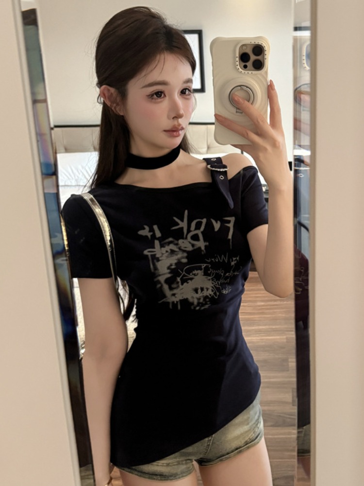 T-shirt da donna alla moda con - T Shirt Tight Fit recensione e prezzo