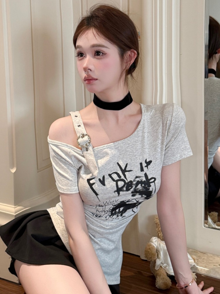 T-shirt da donna alla moda con - T Shirt Tight Fit recensione e prezzo